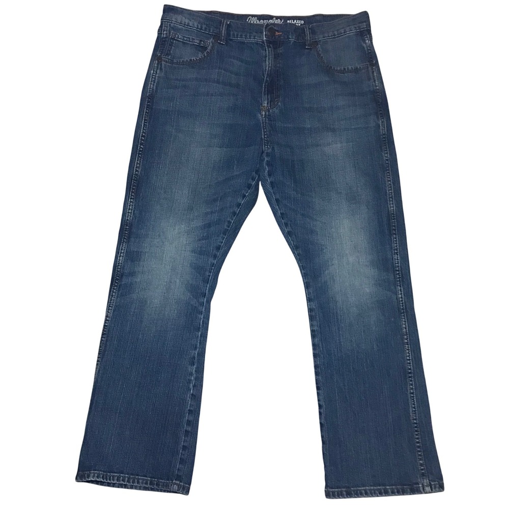 Wrangler Retro Relaxed Bootcut Jeans Mens 36x32 Medium Wash Blue 10WRT20JH